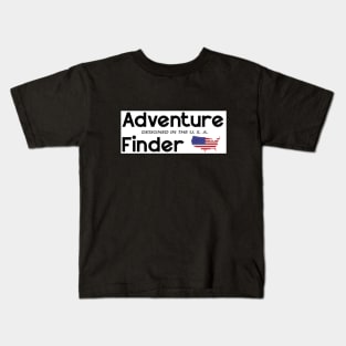 Adventure Finder American Flag Kids T-Shirt